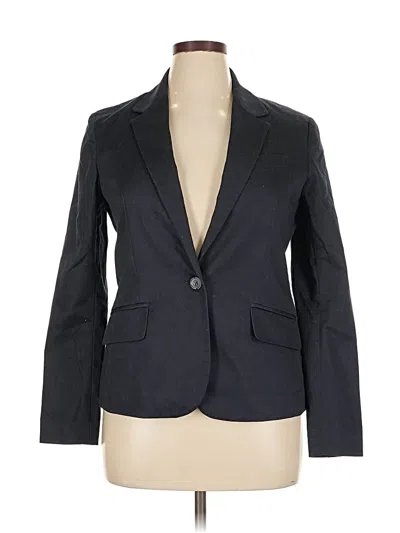Pre-owned New York And Company Blazer Jacket In Blue