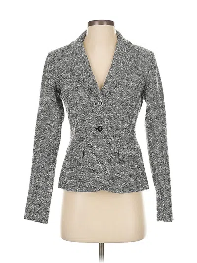 Pre-owned New York And Company Blazer Jacket In Gray