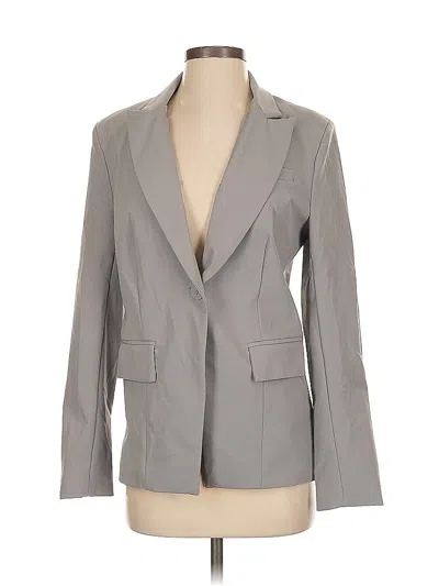 Pre-owned New York And Company Blazer Jacket In Gray