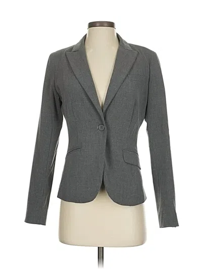 Pre-owned New York And Company Blazer Jacket In Gray
