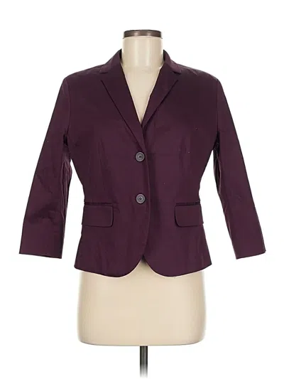 Pre-owned New York And Company Blazer Jacket In Purple