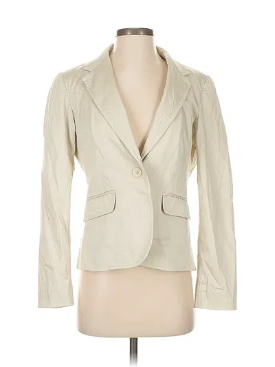 Pre-owned New York And Company Blazer Jacket In White