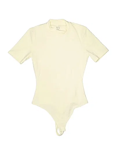 Pre-owned New York And Company Bodysuit In White