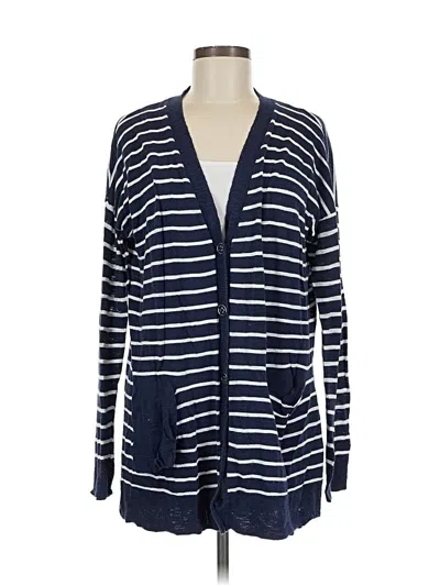 Pre-owned New York And Company Cardigan Sweater In Blue