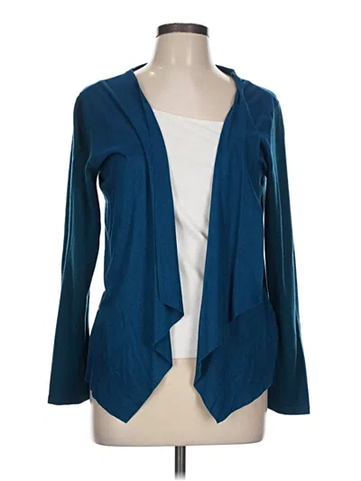 Pre-owned New York And Company Cardigan Sweater In Blue