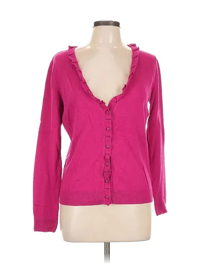 Pre-owned New York And Company Cardigan Sweater In Pink