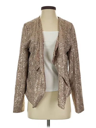 Pre-owned New York And Company Cardigan Sweater In Tan
