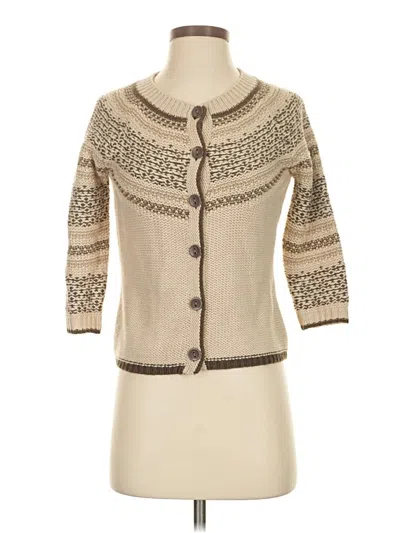Pre-owned New York And Company Cardigan Sweater In Tan