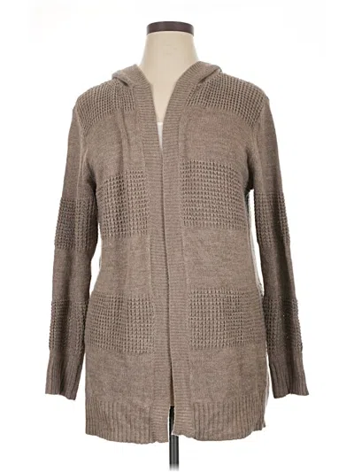 Pre-owned New York And Company Cardigan Sweater In Tan