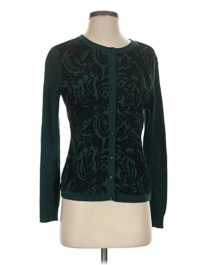 Pre-owned New York And Company Cardigan Sweater In Teal