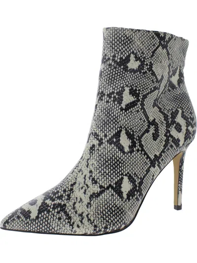New York And Company Carmen Womens Faux Leather Ankle Boots In Multi