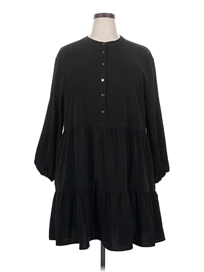 Pre-owned New York And Company Casual Dress In Black
