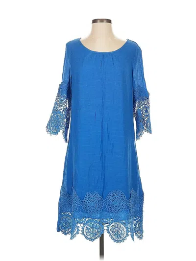 Pre-owned New York And Company Casual Dress In Blue