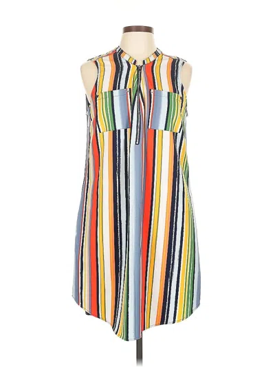 Pre-owned New York And Company Casual Dress In Blue