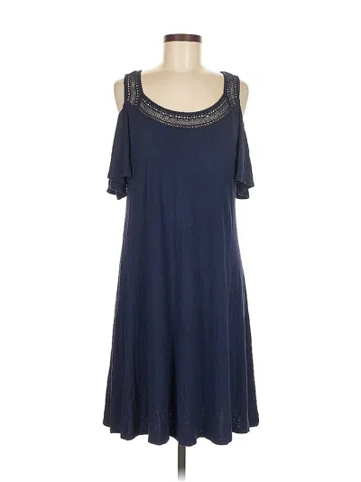 Pre-owned New York And Company Casual Dress In Blue