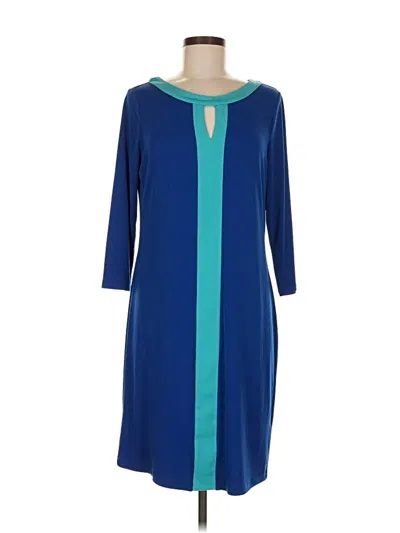 Pre-owned New York And Company Casual Dress In Blue