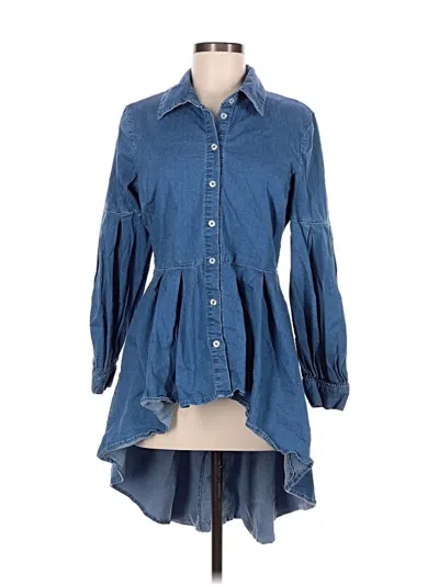 Pre-owned New York And Company Casual Dress In Blue