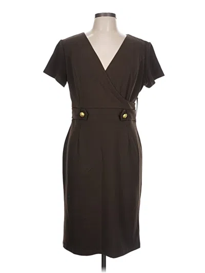 Pre-owned New York And Company Casual Dress In Brown