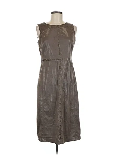 Pre-owned New York And Company Casual Dress In Gray