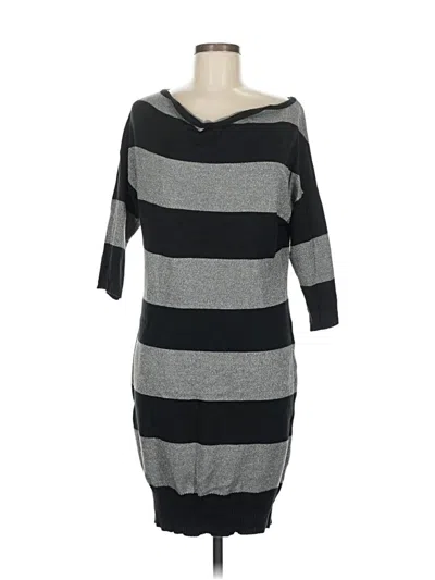 Pre-owned New York And Company Casual Dress In Gray