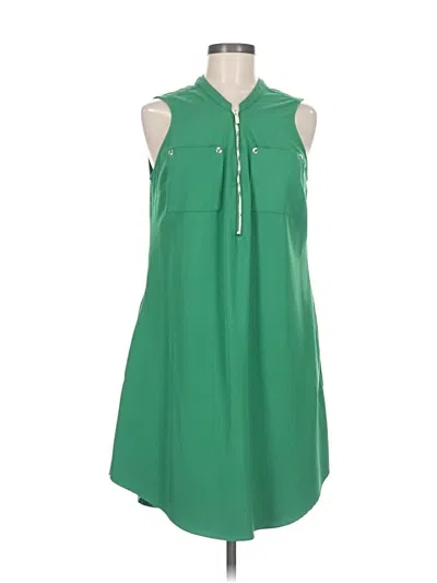 Pre-owned New York And Company Casual Dress In Green