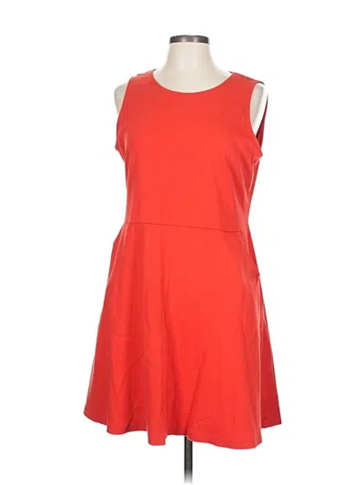 Pre-owned New York And Company Casual Dress In Orange