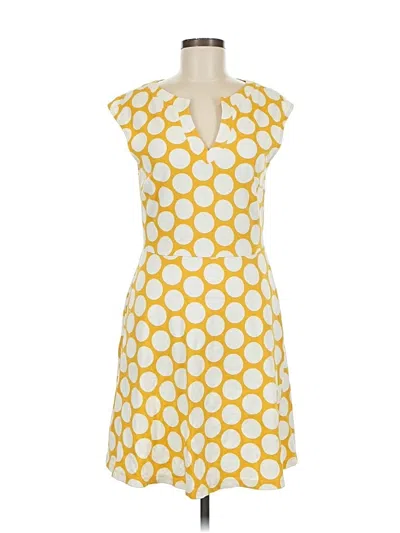 Pre-owned New York And Company Casual Dress In Yellow