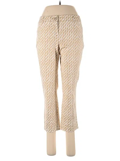 Pre-owned New York And Company Casual Pants In Gold