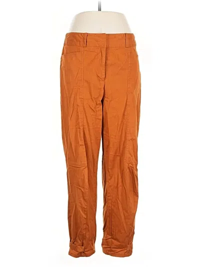 Pre-owned New York And Company Casual Pants In Orange