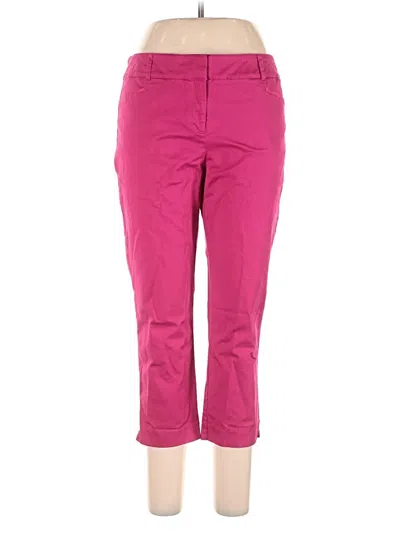 Pre-owned New York And Company Casual Pants In Pink