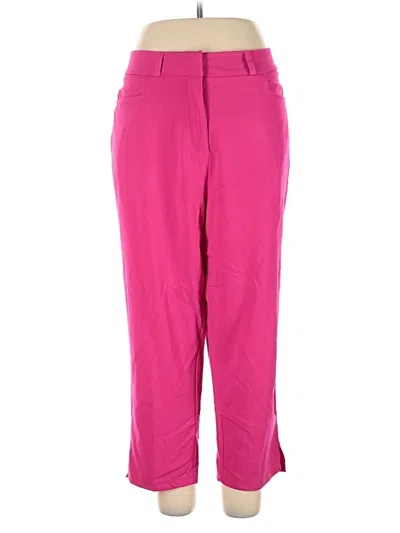 Pre-owned New York And Company Casual Pants In Pink