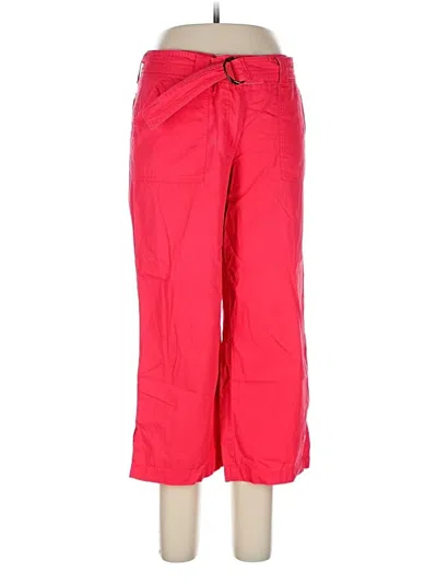 Pre-owned New York And Company Casual Pants In Red