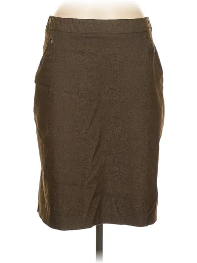 Pre-owned New York And Company Casual Skirt In Brown