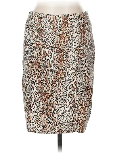 Pre-owned New York And Company Casual Skirt In Brown