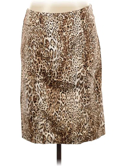 Pre-owned New York And Company Casual Skirt In Brown