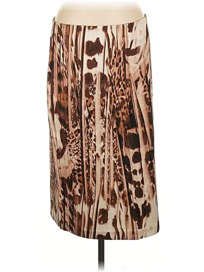 Pre-owned New York And Company Casual Skirt In Brown