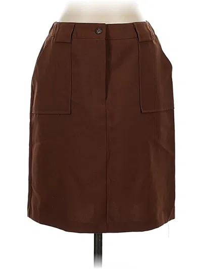 Pre-owned New York And Company Casual Skirt In Brown