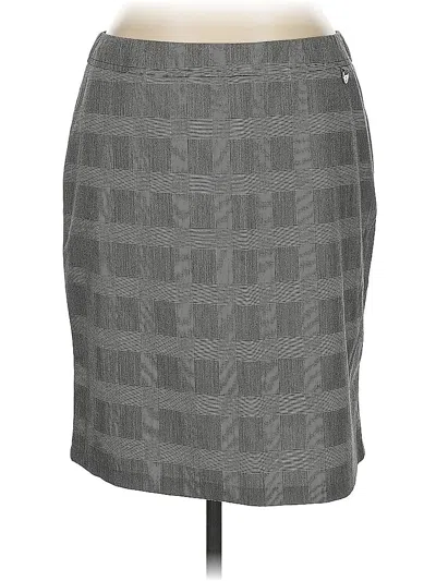 Pre-owned New York And Company Casual Skirt In Gray