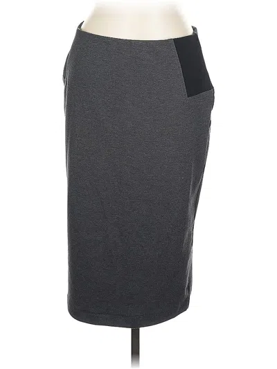 Pre-owned New York And Company Casual Skirt In Gray