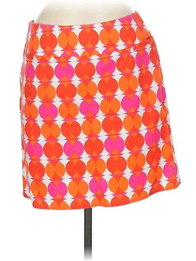 Pre-owned New York And Company Casual Skirt In Orange