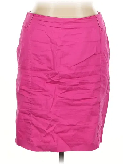 Pre-owned New York And Company Casual Skirt In Pink