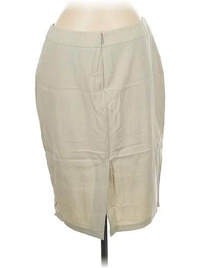 Pre-owned New York And Company Casual Skirt In White