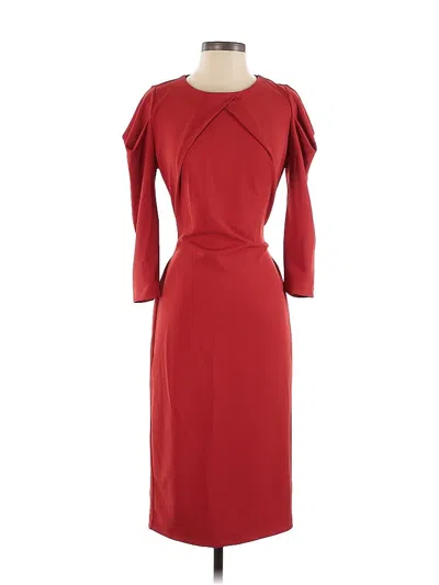 Pre-owned New York And Company Cocktail Dress In Burgundy