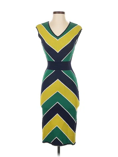 Pre-owned New York And Company Cocktail Dress In Green