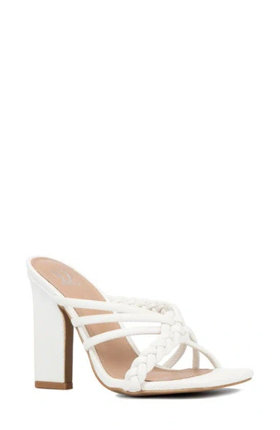 New York And Company Dalia Heeled Sandal In White
