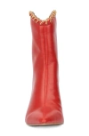 New York And Company Deborah Faux Leather Western Bootie In Red