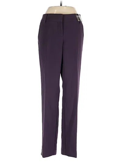 Pre-owned New York And Company Dress Pants In Purple