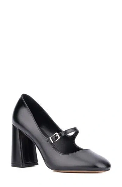 New York And Company Elaine Mary Jane Pump In Black