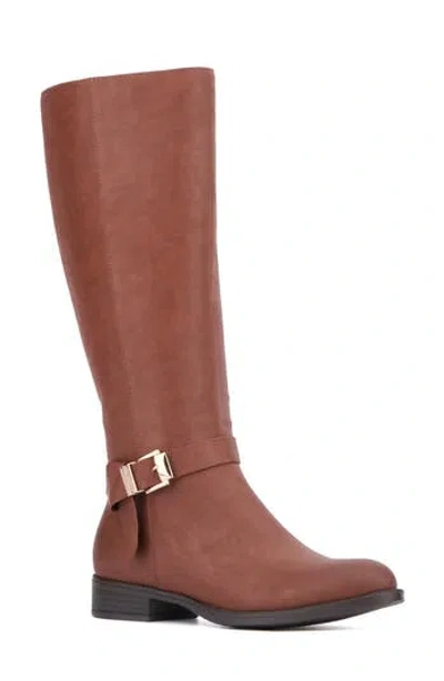 New York And Company Eleanor Boot In Cognac