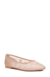 New York And Company Elisabette Mesh Flat In Beige